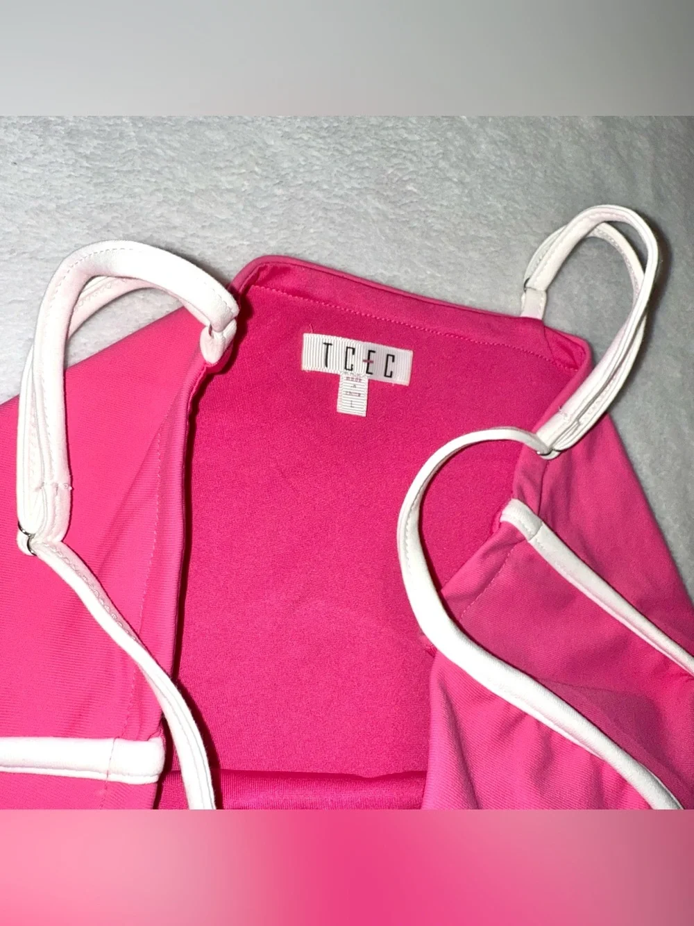 NWOT Impressions Boutique Pink ALO Streamline TCEC Dress size Large